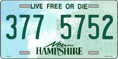 NH license plate 3775752