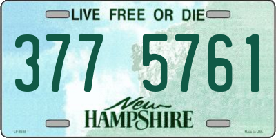 NH license plate 3775761