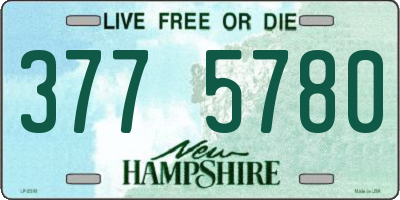 NH license plate 3775780
