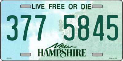 NH license plate 3775845