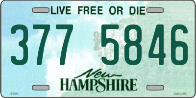 NH license plate 3775846