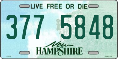 NH license plate 3775848
