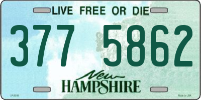NH license plate 3775862