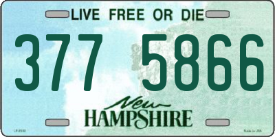 NH license plate 3775866