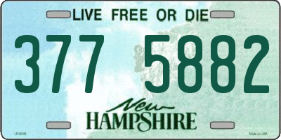 NH license plate 3775882