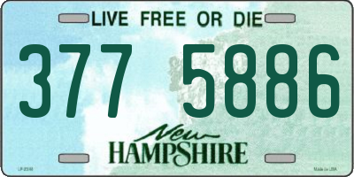 NH license plate 3775886