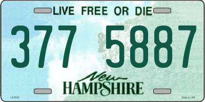 NH license plate 3775887