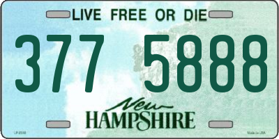 NH license plate 3775888