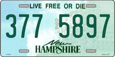 NH license plate 3775897