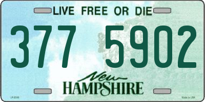 NH license plate 3775902