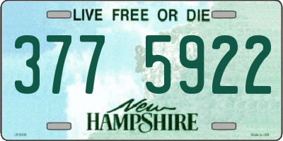NH license plate 3775922