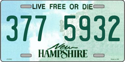 NH license plate 3775932