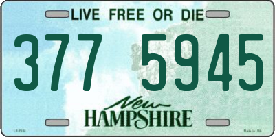 NH license plate 3775945