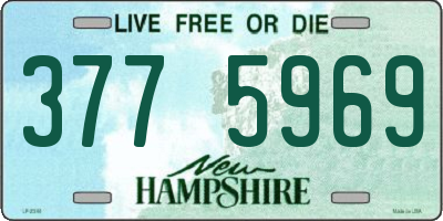 NH license plate 3775969