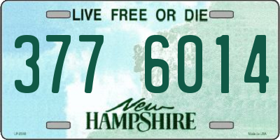 NH license plate 3776014