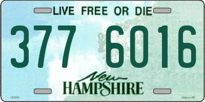 NH license plate 3776016