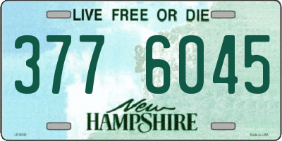 NH license plate 3776045