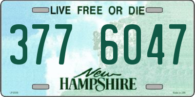 NH license plate 3776047