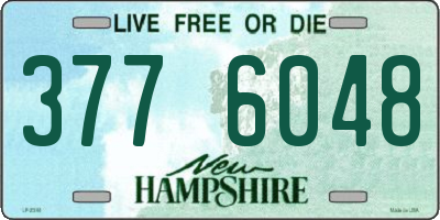 NH license plate 3776048