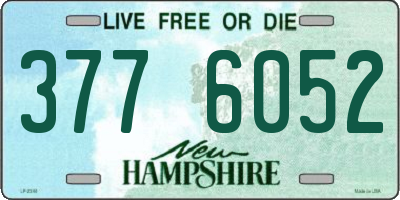 NH license plate 3776052