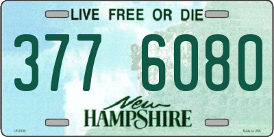 NH license plate 3776080