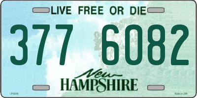 NH license plate 3776082