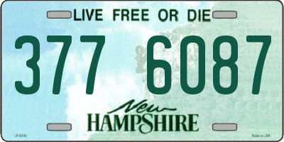NH license plate 3776087