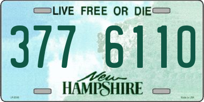 NH license plate 3776110