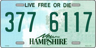 NH license plate 3776117