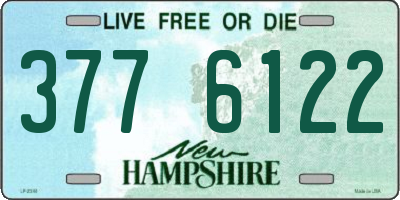 NH license plate 3776122