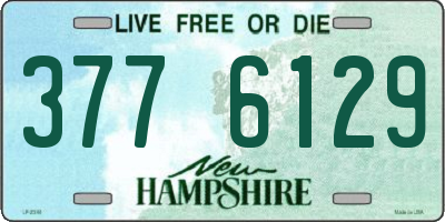 NH license plate 3776129