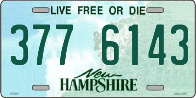 NH license plate 3776143
