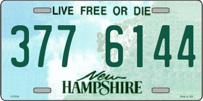NH license plate 3776144