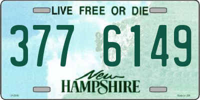 NH license plate 3776149