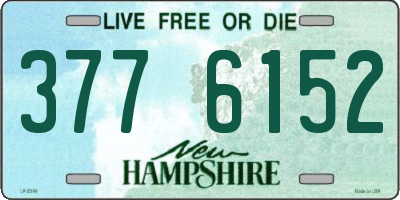NH license plate 3776152