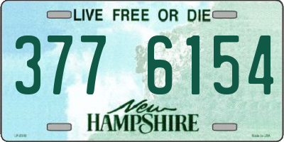 NH license plate 3776154