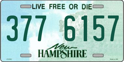 NH license plate 3776157