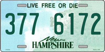 NH license plate 3776172