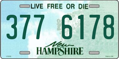 NH license plate 3776178