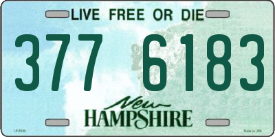 NH license plate 3776183