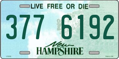 NH license plate 3776192