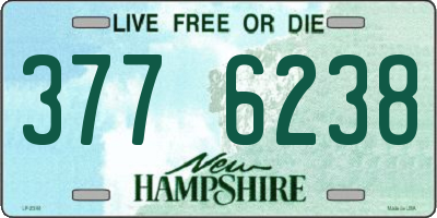NH license plate 3776238