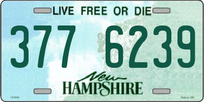 NH license plate 3776239