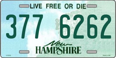NH license plate 3776262