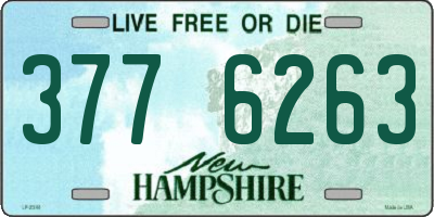 NH license plate 3776263