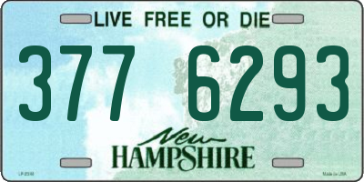 NH license plate 3776293
