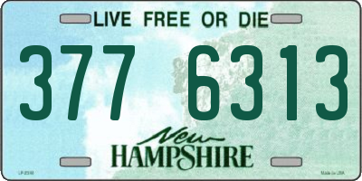 NH license plate 3776313