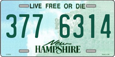 NH license plate 3776314