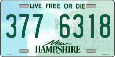 NH license plate 3776318
