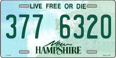 NH license plate 3776320
